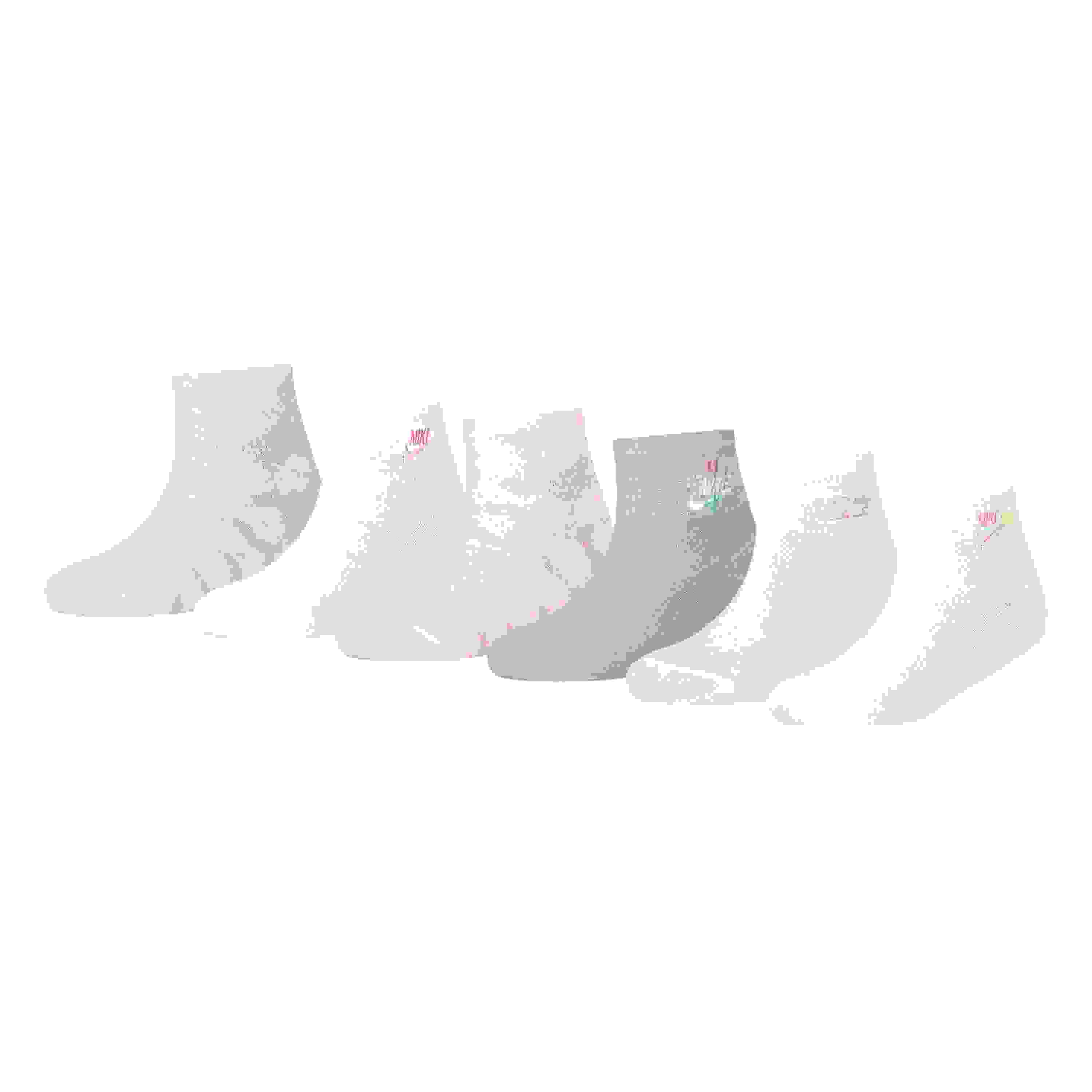 Nike Floral 6-Pack Ankle Infant Girls' Multi-Color Socks